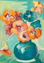 Maggie Laubser; Still Life with Flowers