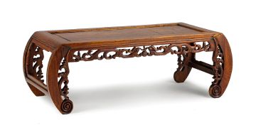 A Chinese hardwood Kang table, 20th century