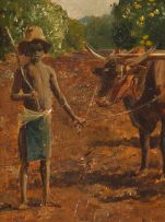 Follower of Frans Oerder; Oxen Ploughing