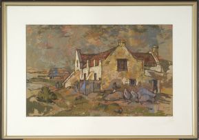 Gregoire Boonzaier; The Farmhouse on the Seafront, Paternoster