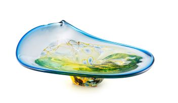 A glass dish, Willem Heesen, 1998