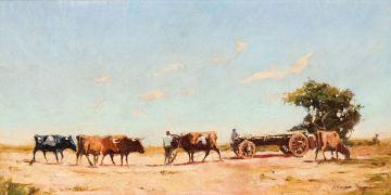 Adriaan Boshoff; Cattle Pulling Wagon