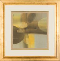 Jan Dingemans; Abstract with Yellow and Brown