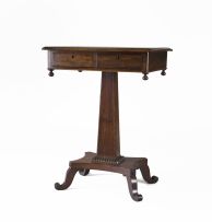 A late Regency/early Victorian mahogany occasional table
