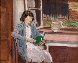 Enslin du Plessis; Reading by the Window