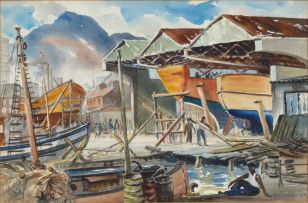 George Pennefather; Docks, Cape Town