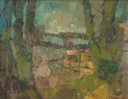 Frank Spears; Houses through the Trees