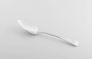 A Cape silver Old English pattern table spoon, Johannes Combrink, early 19th century