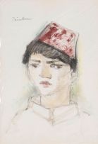 Carl Büchner; Portrait of a Boy in a Cap; and four other portraits of boys