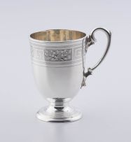 A Victorian silver christening mug, Alfred Ivory, London, 1867