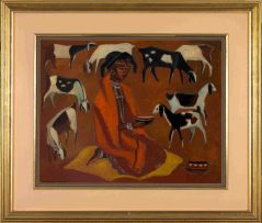 Nerine Desmond; Xhosa Girl with Goats