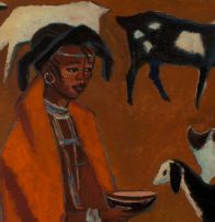 Nerine Desmond; Xhosa Girl with Goats