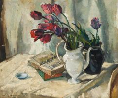 Terence McCaw; Still Life with Tulips