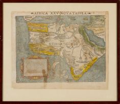 Sebastian Münster; Africa XXV Nova Tabula; African, Libya, Morland, with their Kingdoms to date