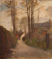 Frans Oerder; A Village Lane