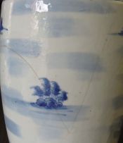 A Chinese blue and white vase, Qing Dynasty first half of 19th century