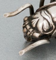 An American sterling silver brooch in the form of a cicada, early 20th century