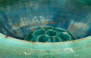 A Linn ware pedestal bowl