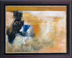 Fred Schimmel; Abstract with Black and Blue