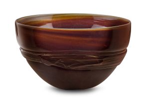 A David Reade handblown glass bowl, 2005