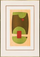 Hannes Harrs; Abstract with Green and Orange