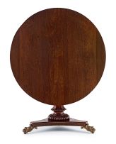 A Regency rosewood and brass-inlaid centre table