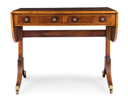 A George III style mahogany sofa table