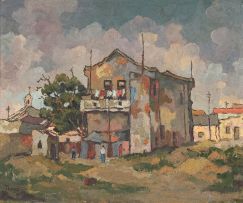 Conrad Theys; House with Balcony, District Six