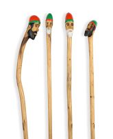 Mashego Johannes Segogela; African Walking Sticks, four