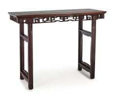 A Chinese rosewood altar table, 19th century