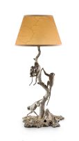 A silver monkey table lamp, No. 2, Patrick Mavros, Harare, 9 September 1999
