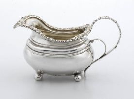 A George III silver creamer, Crispin Fuller, London, 1817
