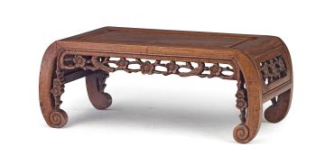A Chinese hongmu opium table, early 20th century