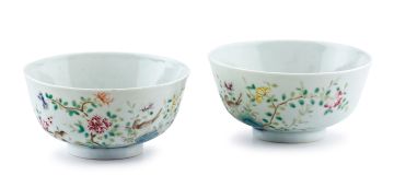 A pair of Chinese famille-rose bowls, Qing Dynasty, Guangxu (1875-1908)