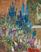Alfred Palmer; Garden with Lavenders