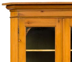 A pine corner cupboard, 19th century