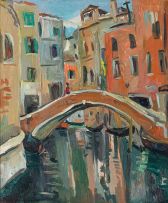 Irma Stern; A Small Canal, Venice