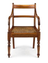 A Cape stinkwood armchair, mid 19th century