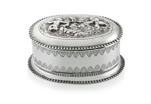 A Victorian silver box and cover, Pairpoint Brothers, London, 1883