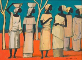 Jan Dingemans; Six Female Figures