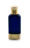 A Victorian silver-gilt-mounted blue-glass vinaigrette and scent bottle, Sampson Mordan & Co, London, 1871