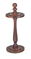 A Victorian style mahogany walking stick stand