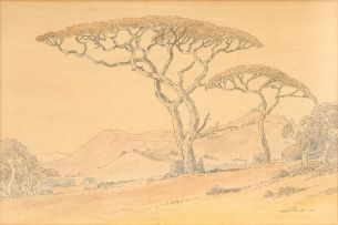 Jacob Hendrik Pierneef; Acacia Trees