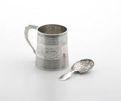A George III silver christening mug, possibly William Barrett II, London, 1813