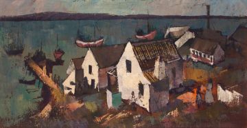 George Enslin; Harbour Scene