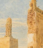 George Price Boyce; Ruins of the Gama el Hakim - Cairo -