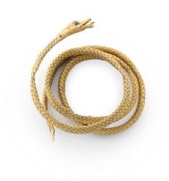 Victorian gold snake bangle