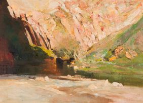 Errol Boyley; River Through Mountain Gorge