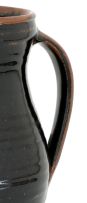 An Esias Bosch black and brown-glazed stoneware jug, 20th century