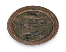 As Esias Bosch stoneware platter, 20th century